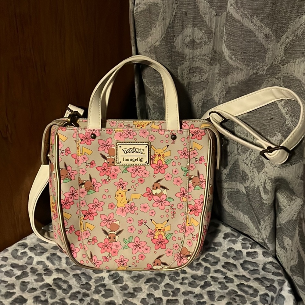 Eevee and Pikachu Floral Crossbody Pokemon Loungefly